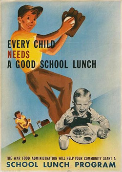 school lunch poster