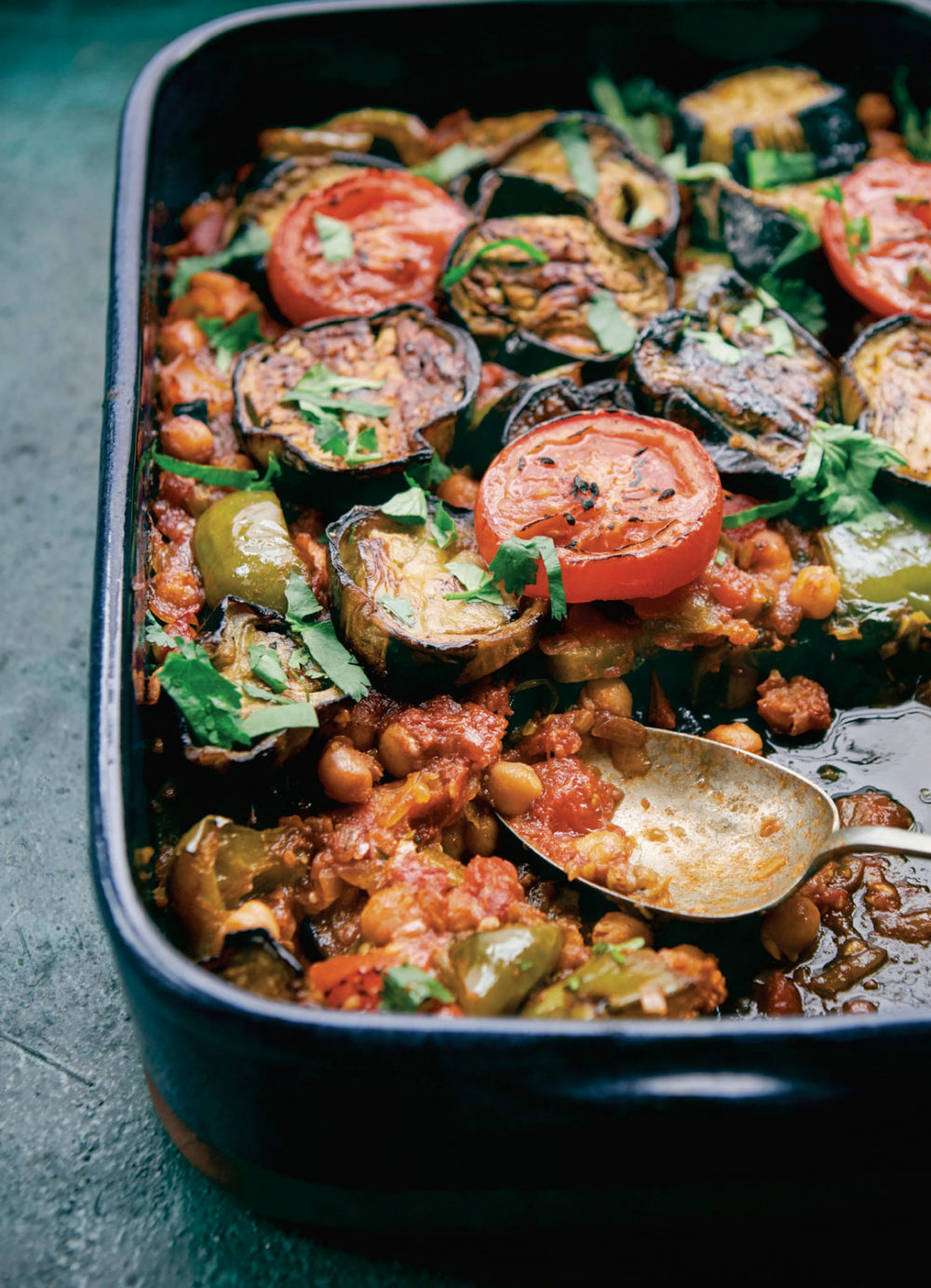 Eggplant, Chickpea, and Tomato Bake (Musaqa’a) : Foodwise