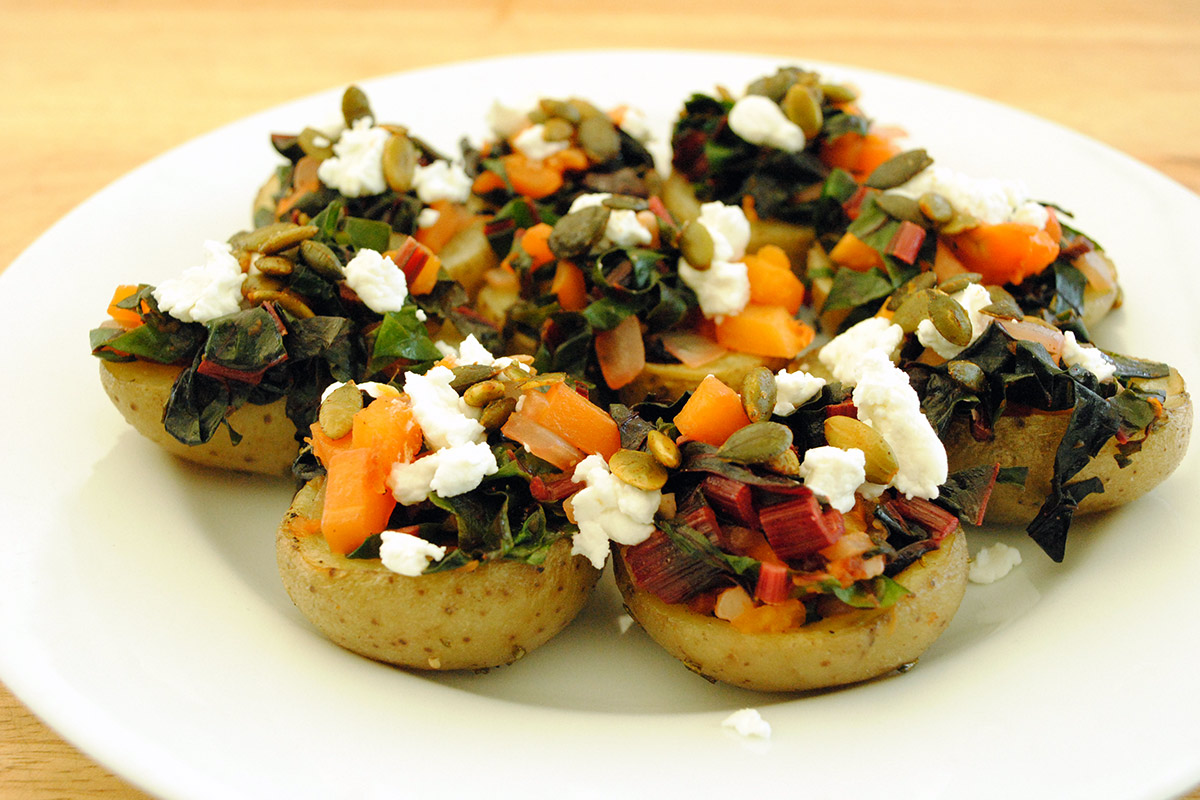 Winter Vegetable Potato Skins : Foodwise
