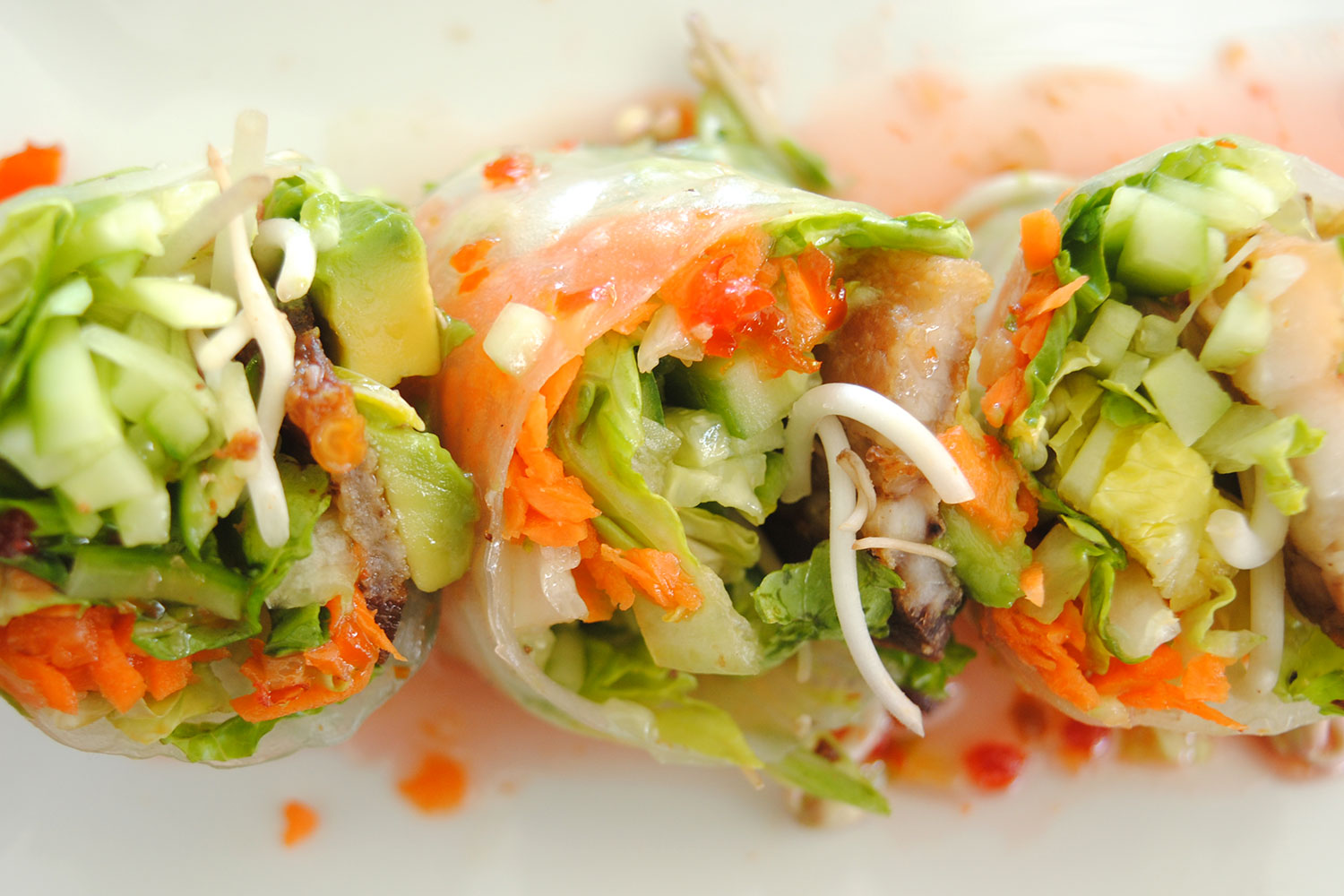 Fresh Spring Rolls {with Peanut Sauce} - Belly Full