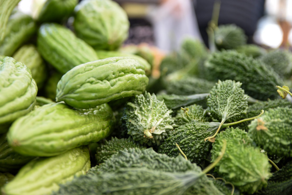 Bitter melon at the farmers market