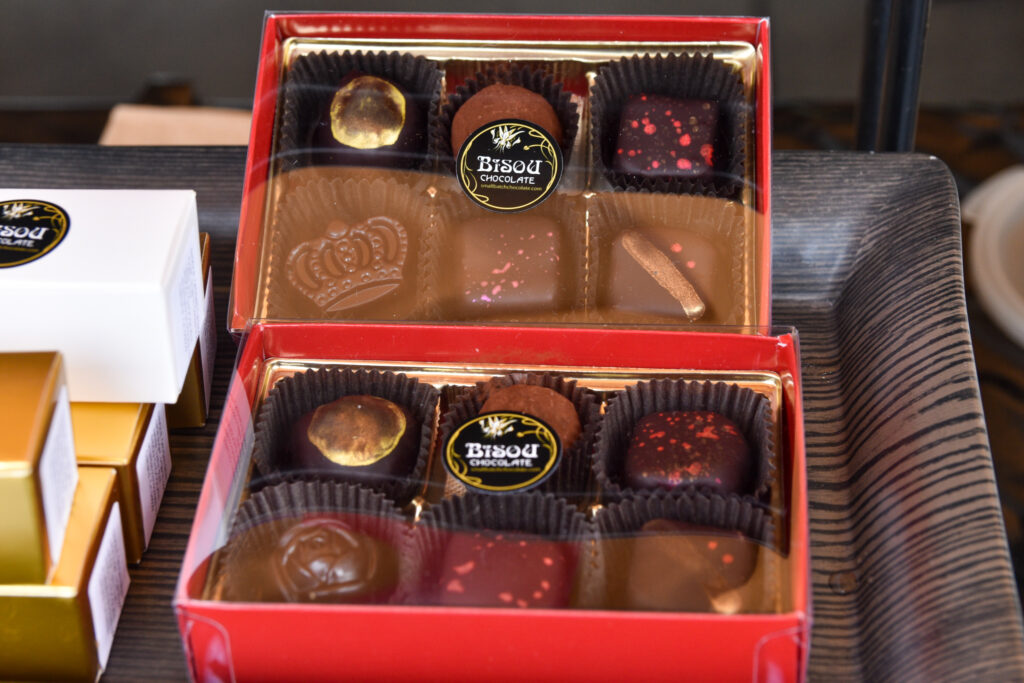 Photo of boxes of chocolate truffles