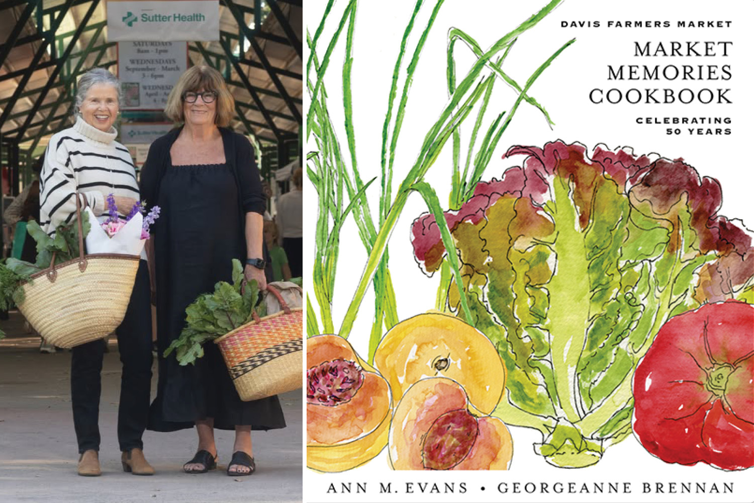 Cooking Demo: Ann M. Evans and Georgeanne Brennan, Market Memories Cookbook at Ferry Plaza Farmers Market, Foodwise Classroom